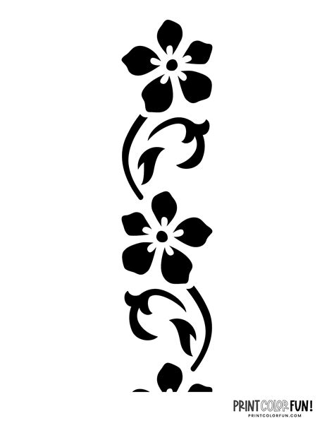 small flower stencils|printable flower stencils for walls.